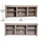 Flash Furniture 65" Gray Wash Oak 6 Cubby Open Storage TV Stand GC-MBLK66-GY-GG - alternate 2